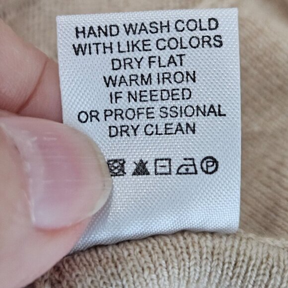 NWT Fresh Produce Sweater XL XXL Olivia Cable Knit Lightwe Cotton Beige Neutral - Picture 6 of 10